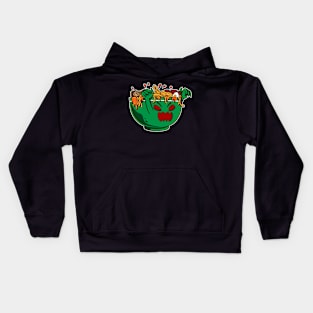 Ramen Bowl Monster - Kawaii Kids Hoodie